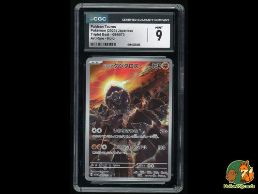 Graded Paldean Tauros (084/073) Pokémon Card