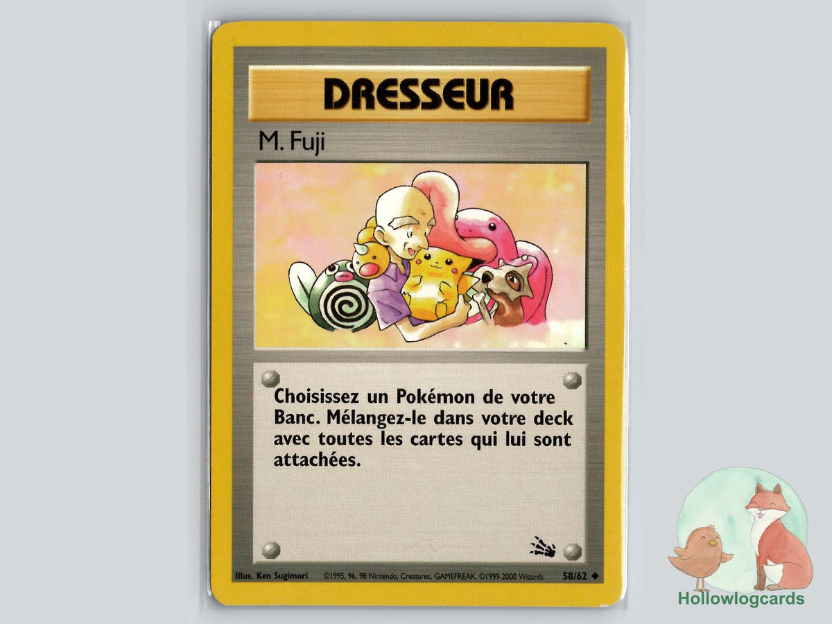 Mr. Fuji FRENCH (58/62) - Fossil Pokémon Card