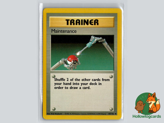 Maintenance (83/102) - Base Pokémon Card
