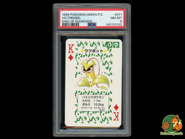 Graded Victreebel (071) Green Version Playing Cards - PSA 8