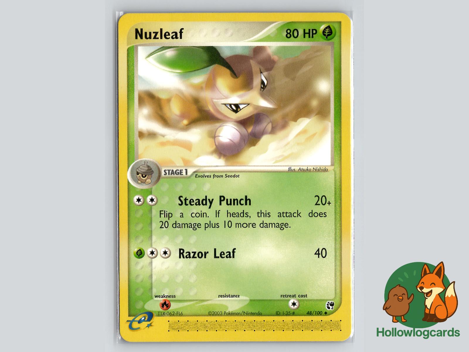 Nuzleaf (48/100) - Sandstorm Pokémon Card
