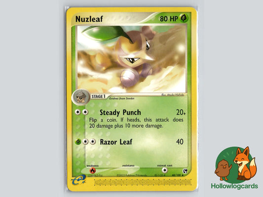 Nuzleaf (48/100) - Sandstorm Pokémon Card