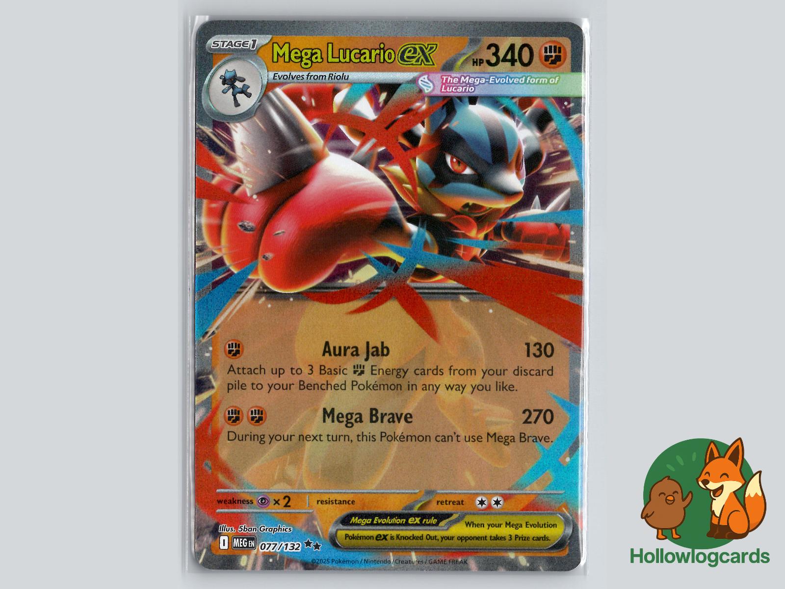 Mega Lucario ex (077/132) - Mega Evolution Pokémon Card