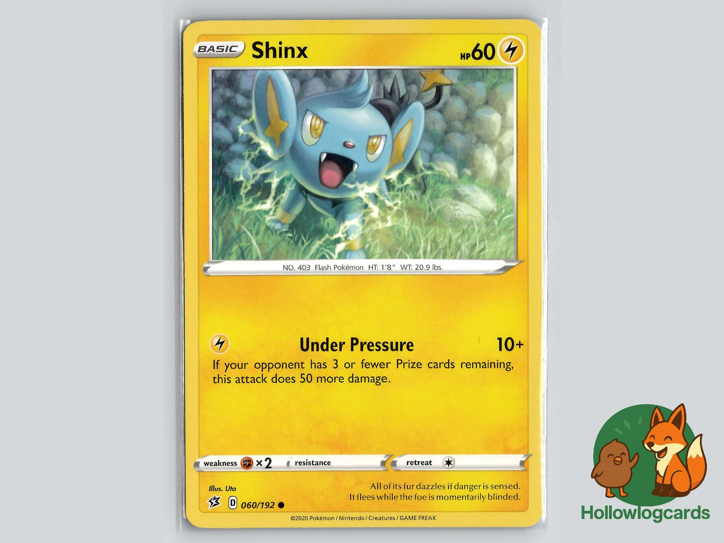 Shinx (060/192) - Rebel Clash Pokémon Card