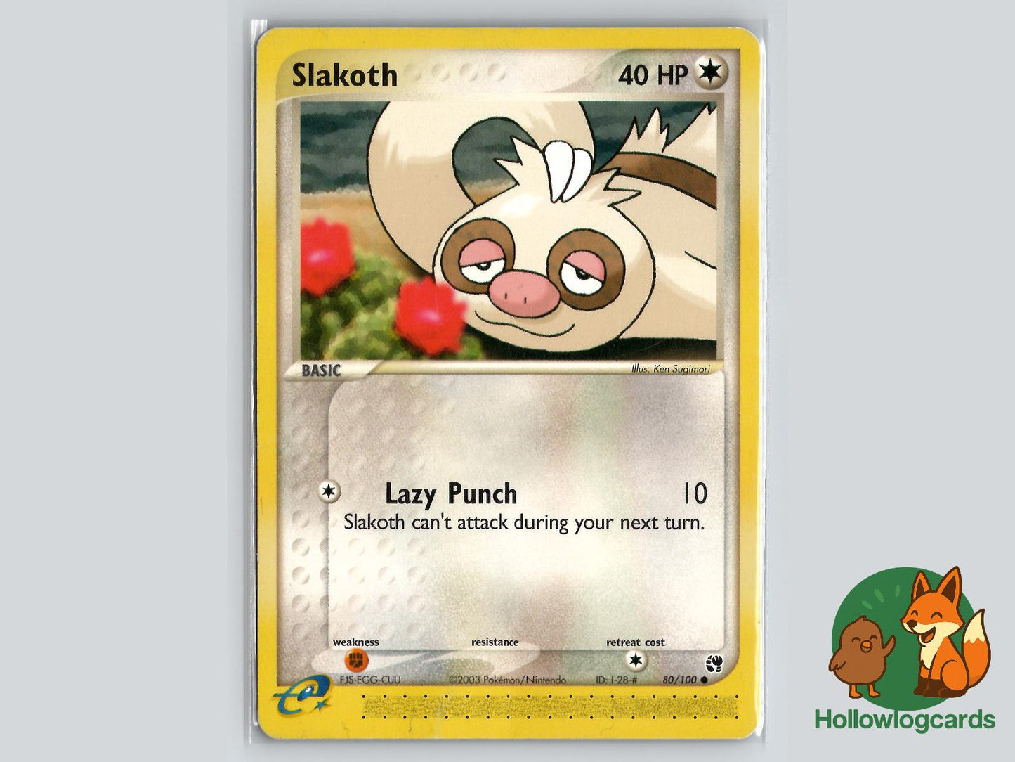 Slakoth (80/100) - Sandstorm Pokémon Card