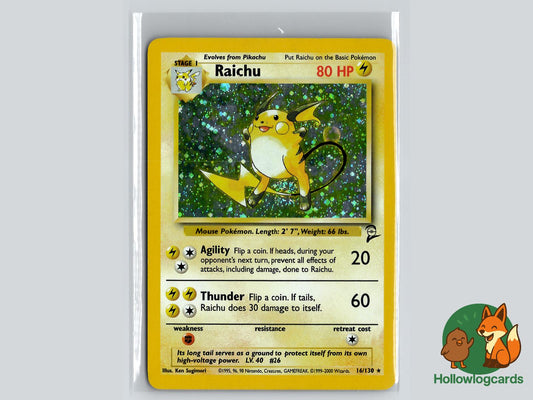 Raichu (16/130) - Base Set 2 Pokémon Card