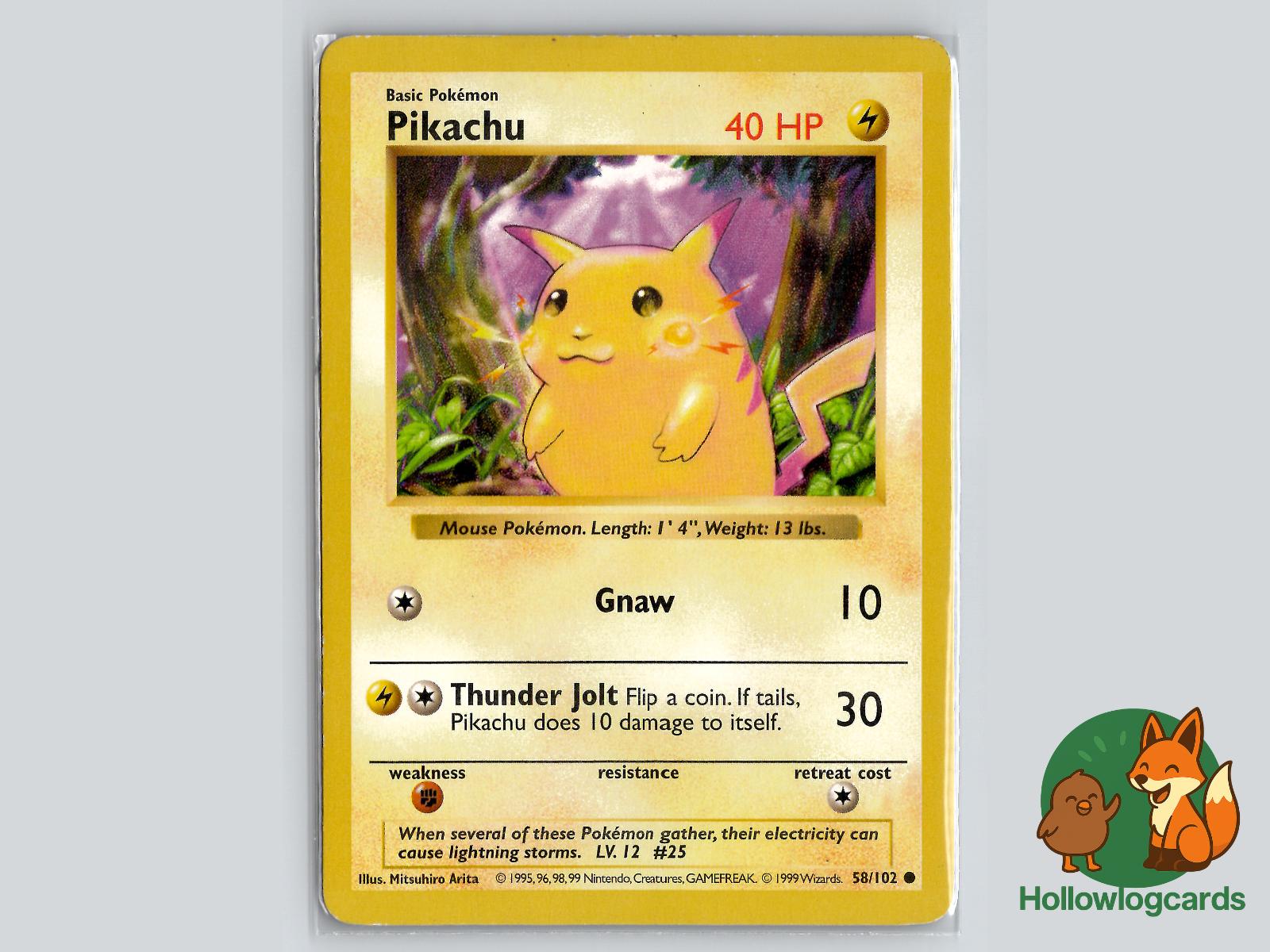 Pikachu (58/102) - Base Pokémon Card