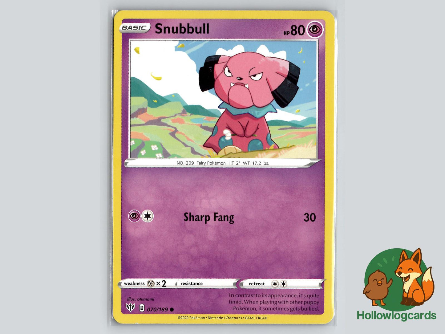 Snubbull (070/189) - Darkness Ablaze Pokémon Card