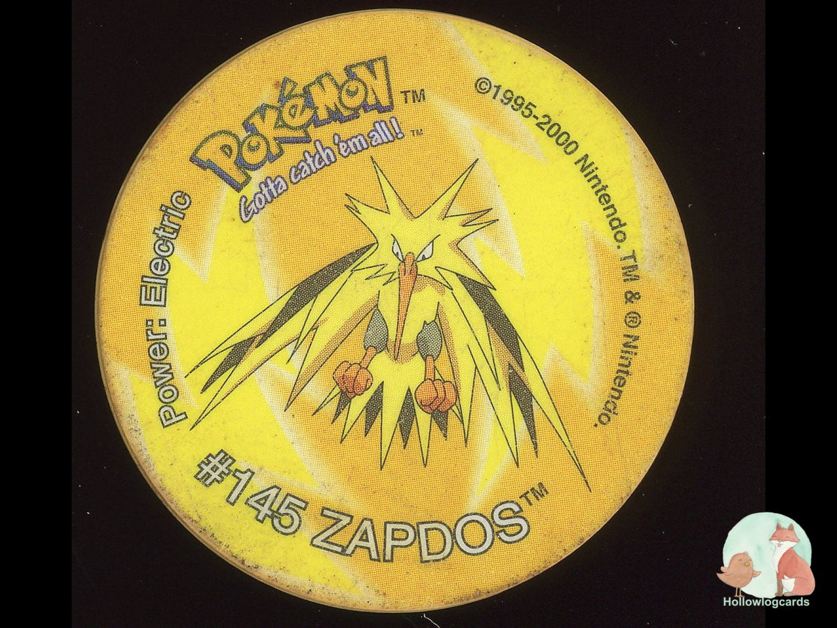 Zapdos #145 2001 Pokémon Tazo - Heavily Played HP