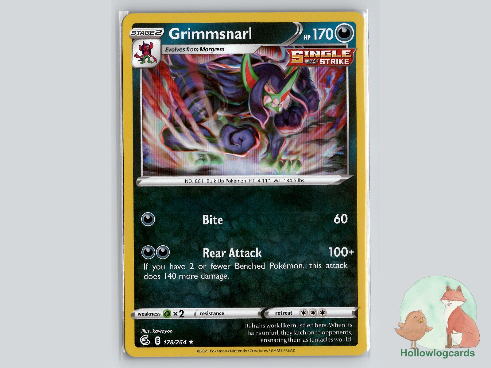 Grimmsnarl (178/264) - Fusion Strike Pokémon Card