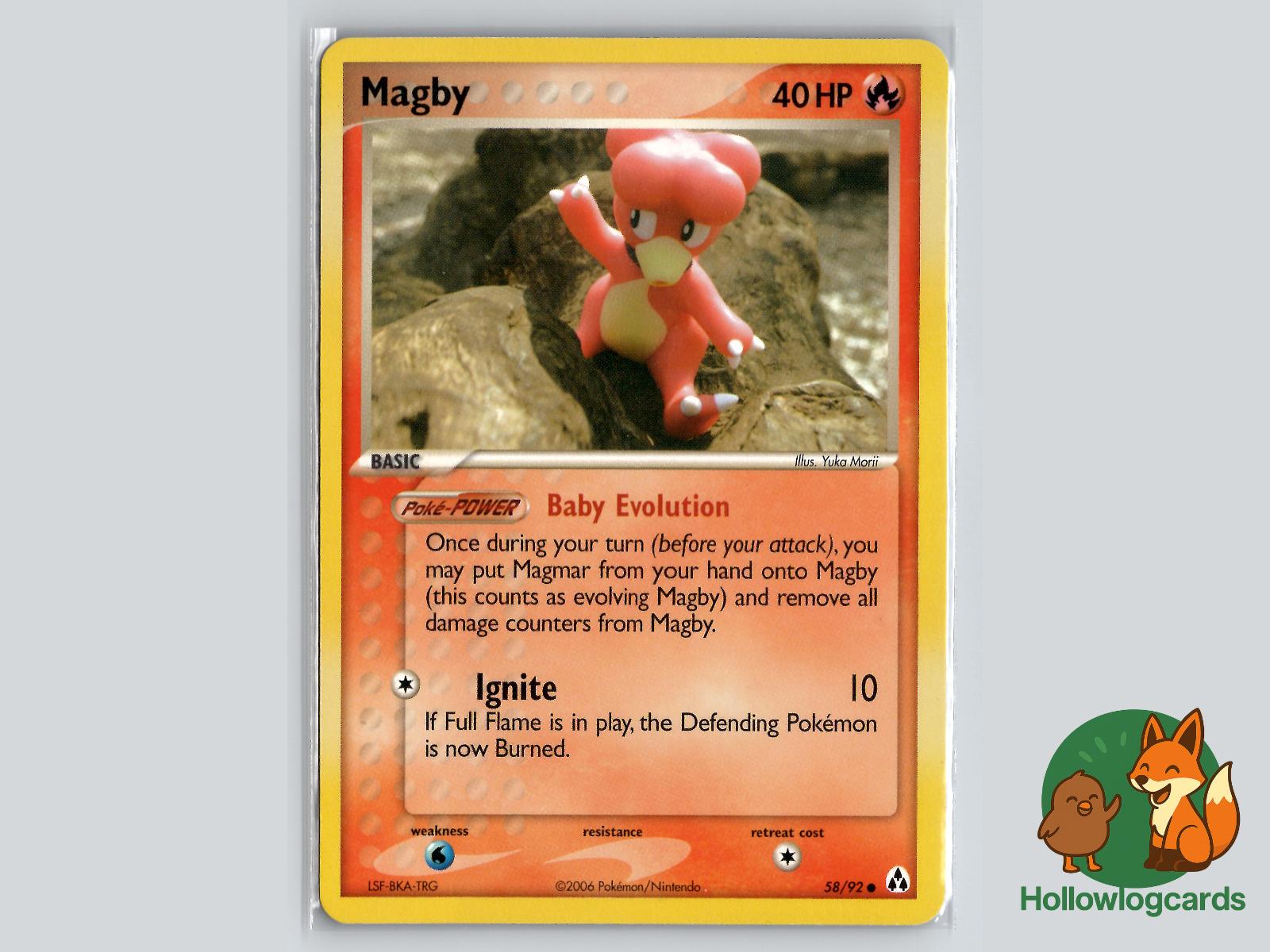 Magby (58/92) - Legend Maker Pokémon Card