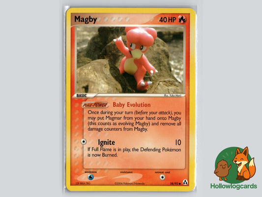 Magby (58/92) - Legend Maker Pokémon Card