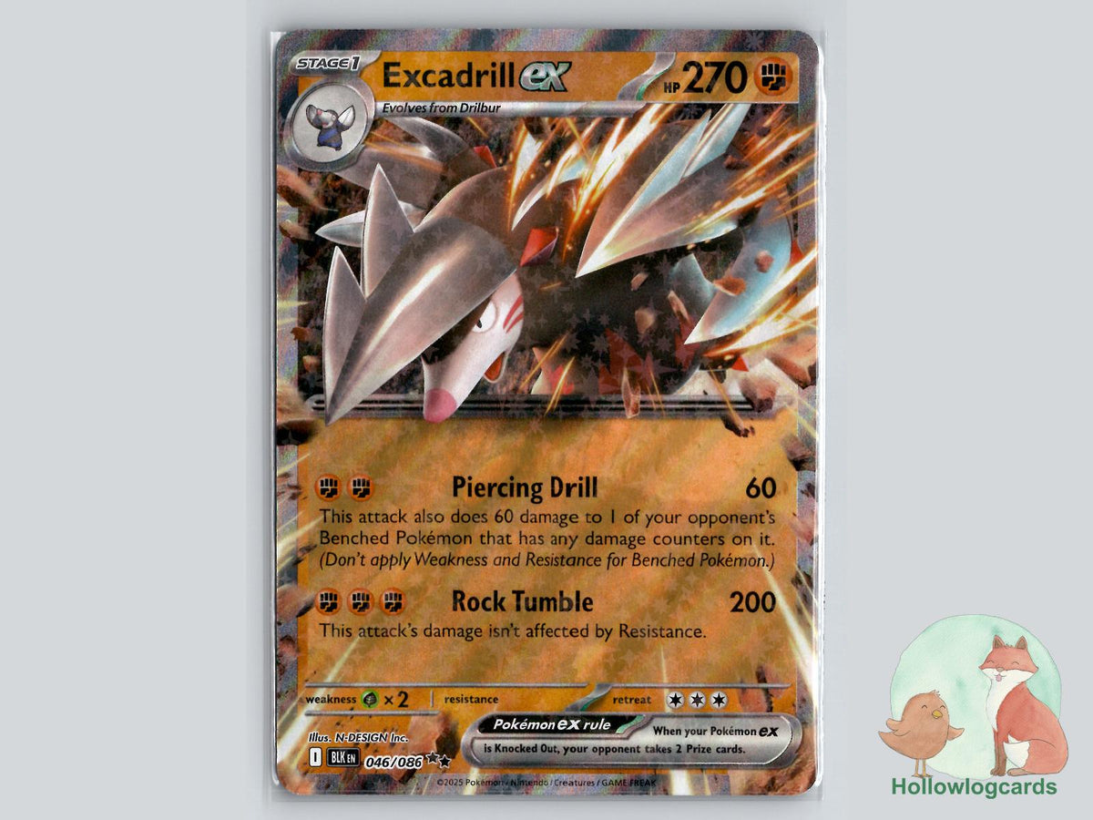 Excadrill ex (046/086) - Black Bolt Pokémon Card