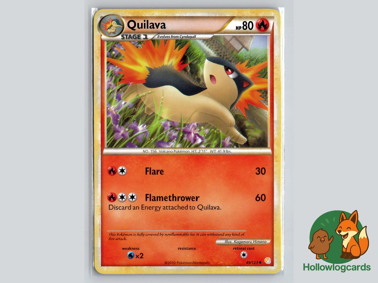 Quilava (49/123) - HeartGold & SoulSilver Pokémon Card