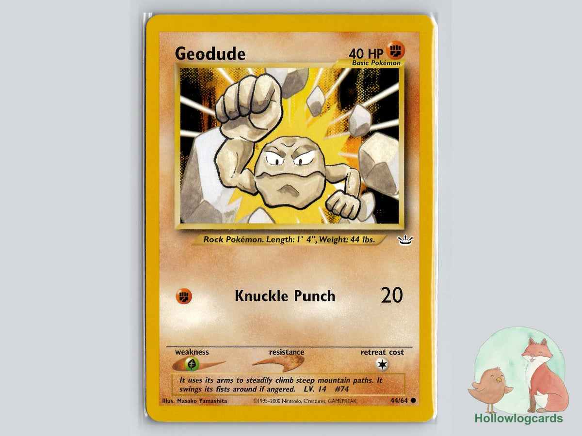 Geodude (44/64) - Neo Revelation Pokémon Card