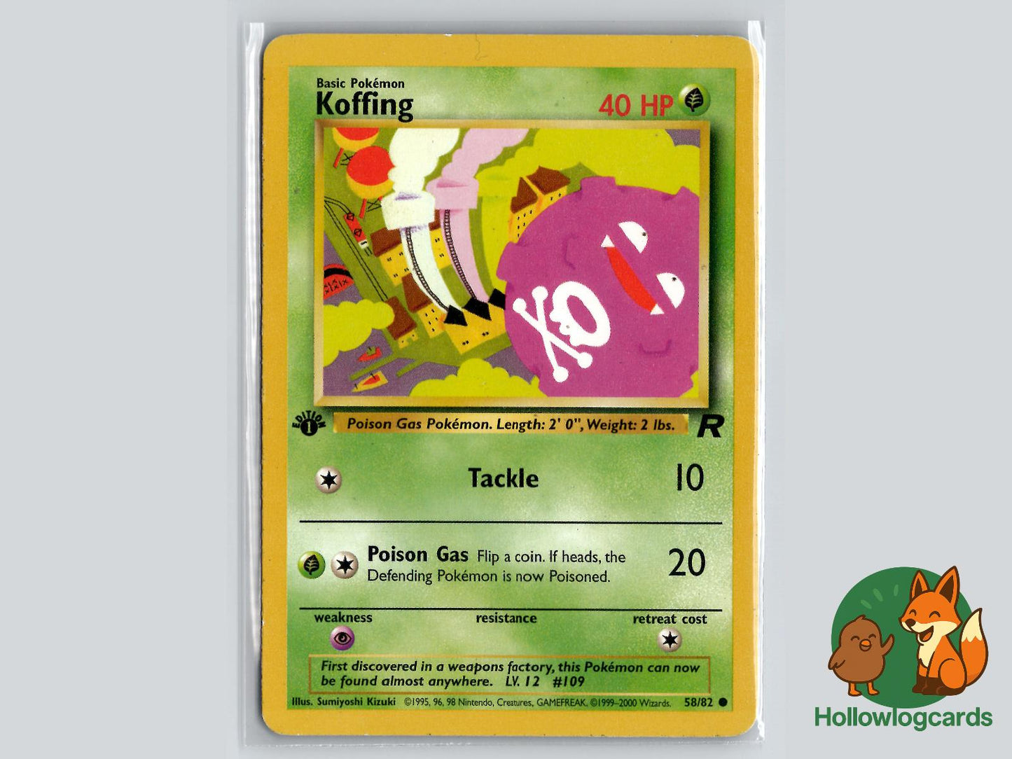 Koffing (58/82) - Team Rocket Pokémon Card