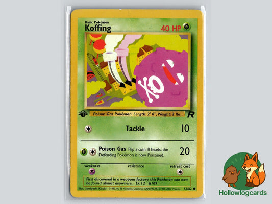 Koffing (58/82) - Team Rocket Pokémon Card