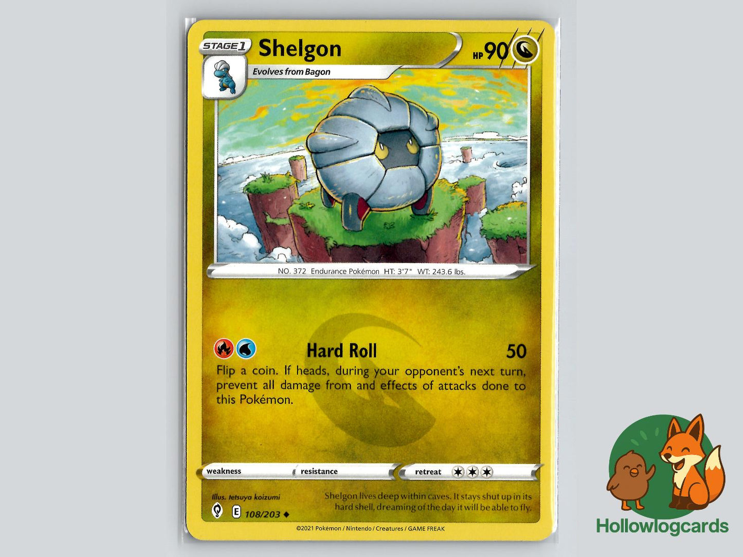 Shelgon (108/203) - Evolving Skies Pokémon Card
