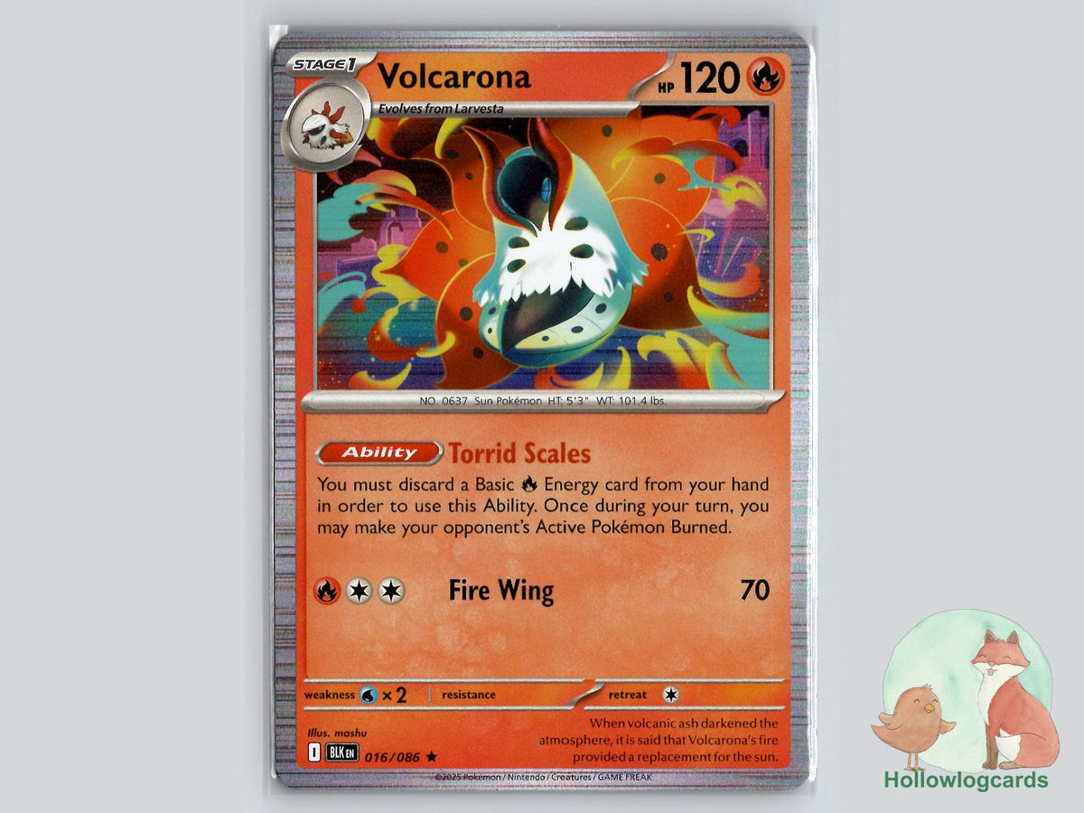 Volcarona (016/086) - Black Bolt Pokémon Card
