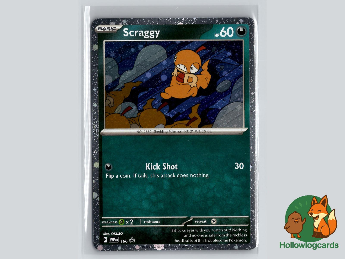 Scraggy (186) - Scarlet & Violet Pokémon Card