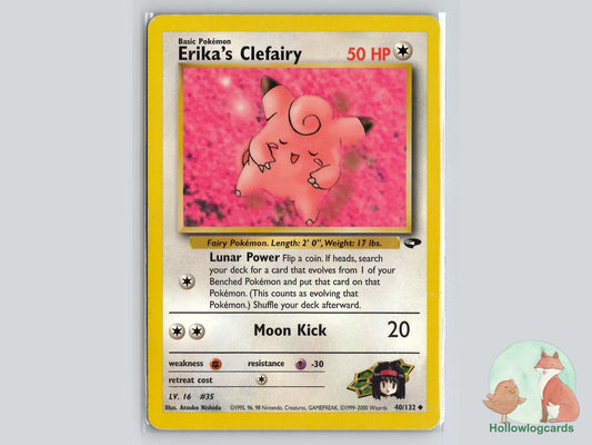 Erika's Clefairy (40/132) - Gym Challenge Pokémon Card
