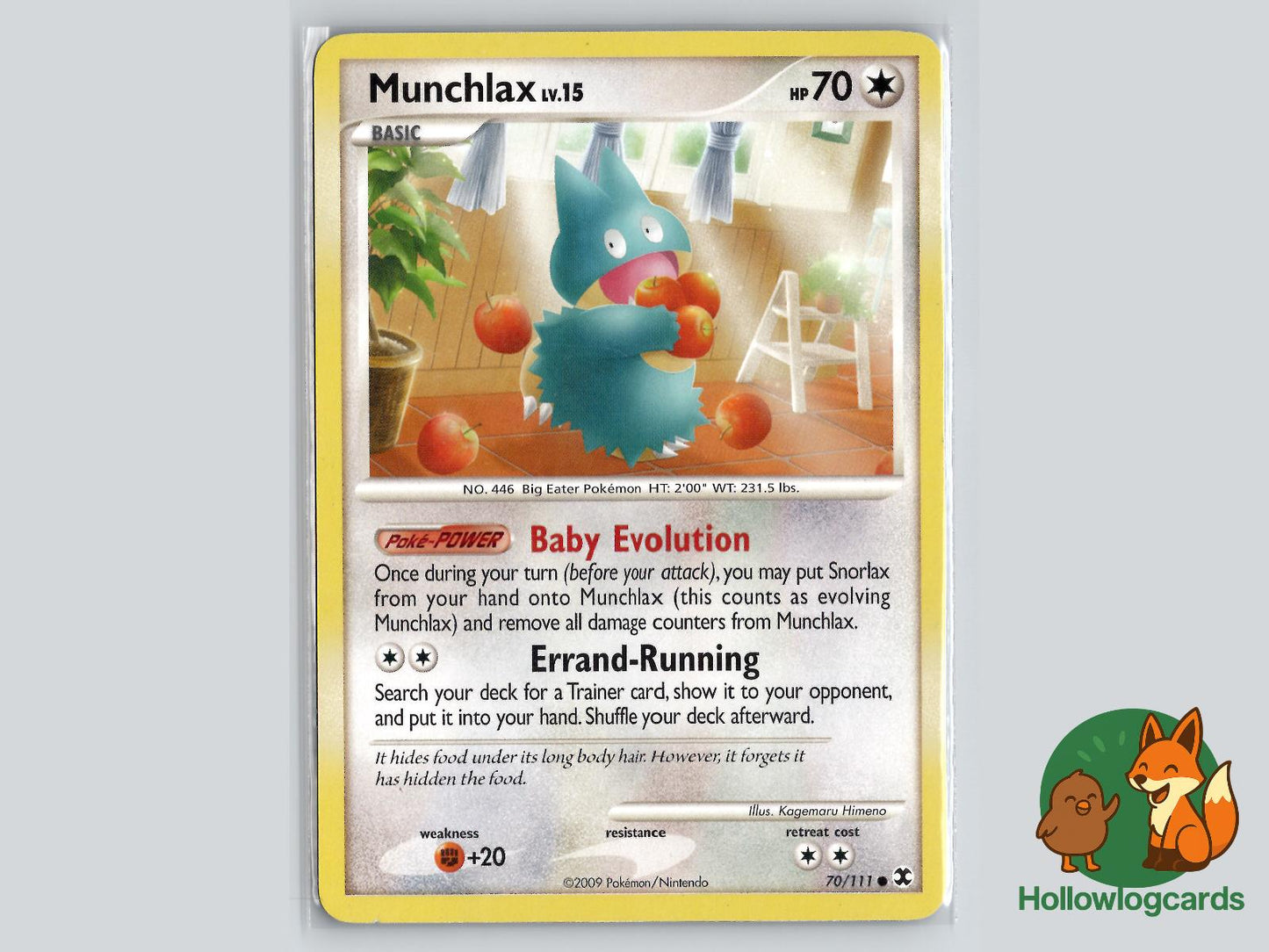 Munchlax (70/111) - Rising Rivals Pokémon Card