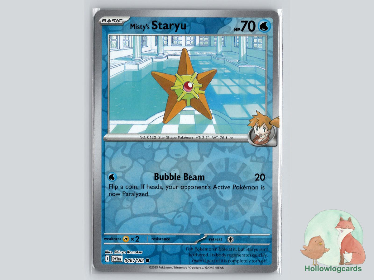 Misty's Staryu (046/182) - Destined Rivals Pokémon Card
