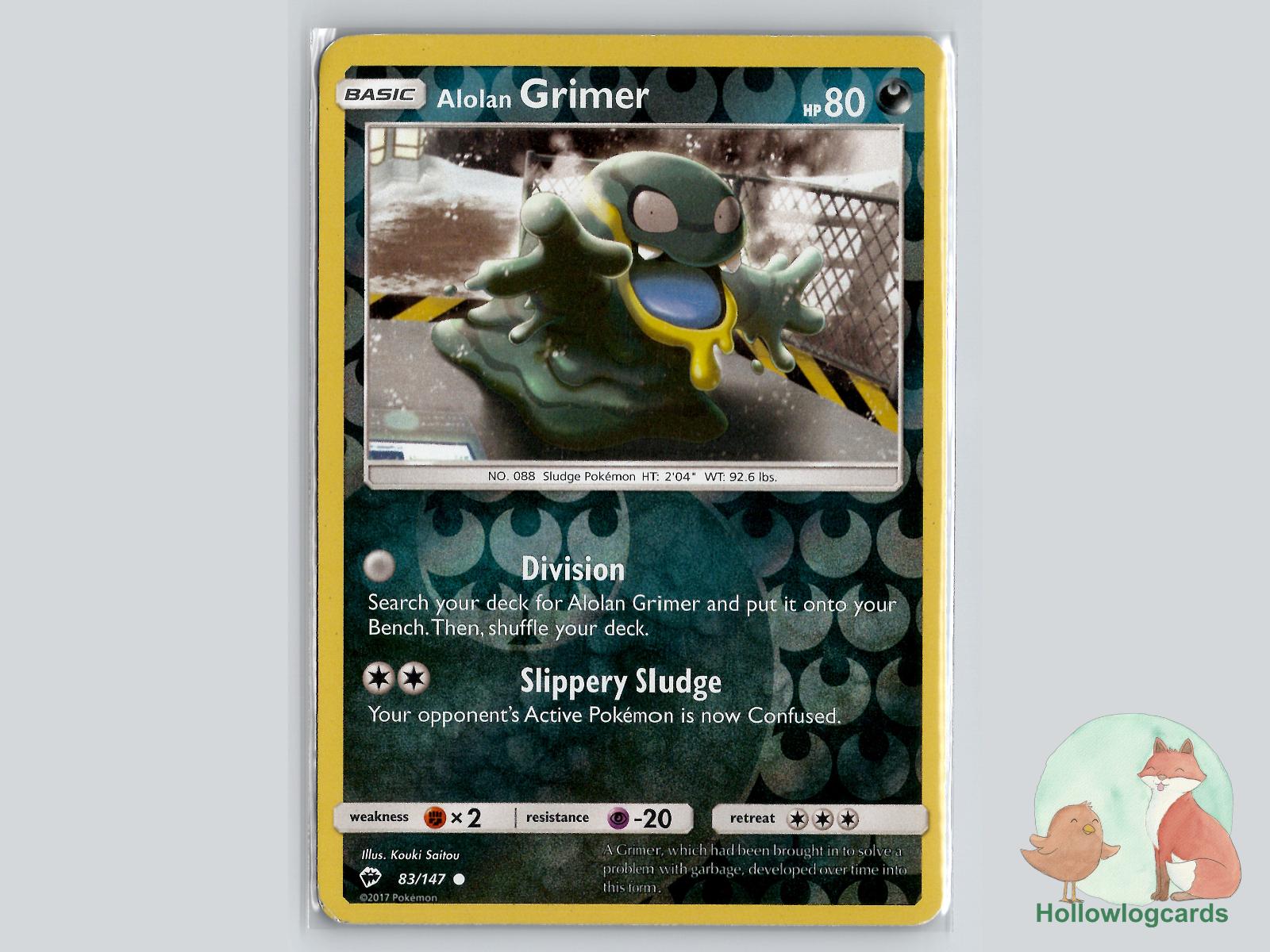 Alolan Grimer (83/147) - Burning Shadows Pokémon Card