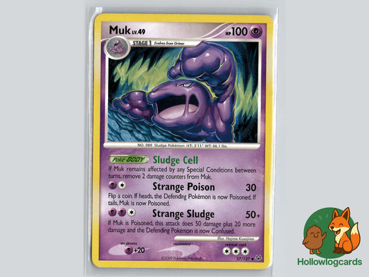 Muk (57/127) - Platinum Pokémon Card