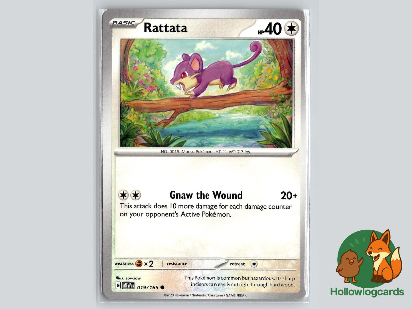 Rattata (019/165) - 151 Pokémon Card