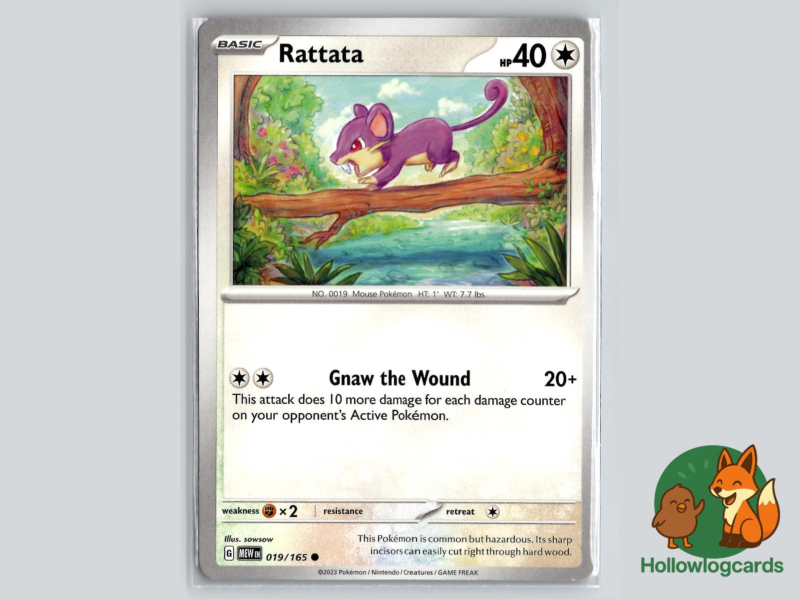 Rattata (019/165) - 151 Pokémon Card