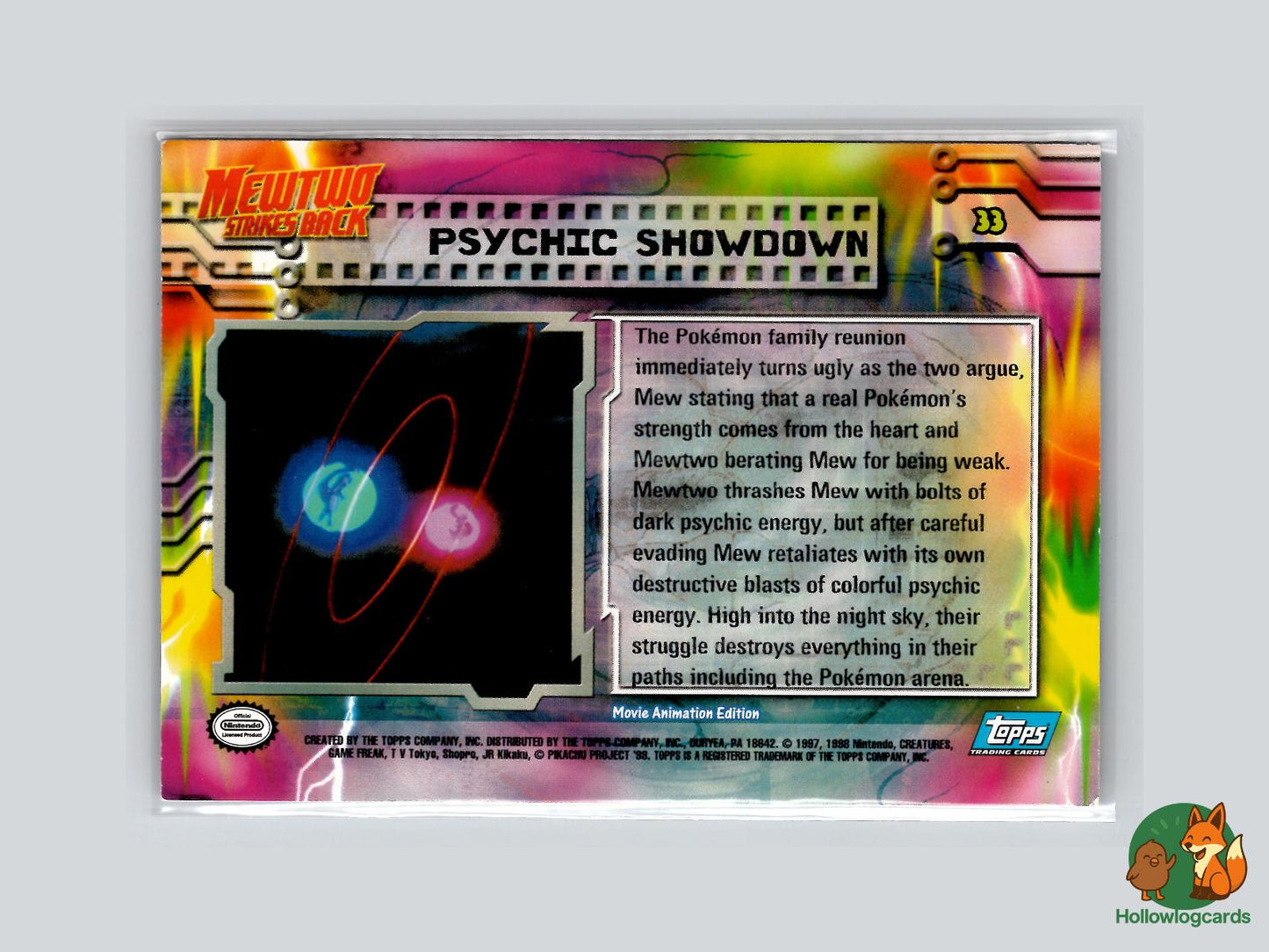 Psychic Showdown [Mew, Mewtwo] (#33) - Topps Mewtwo Strikes Back