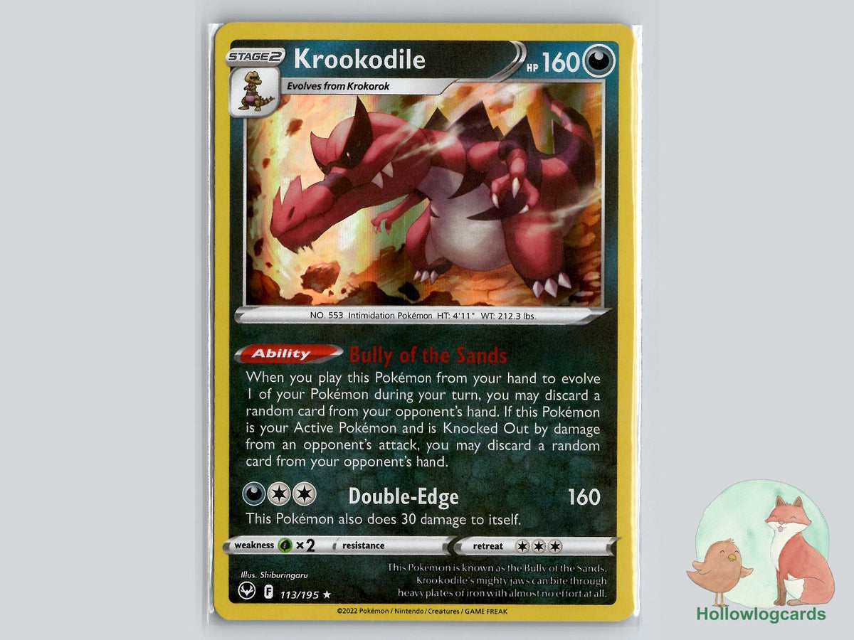 Krookodile (113/195) - Silver Tempest Pokémon Card