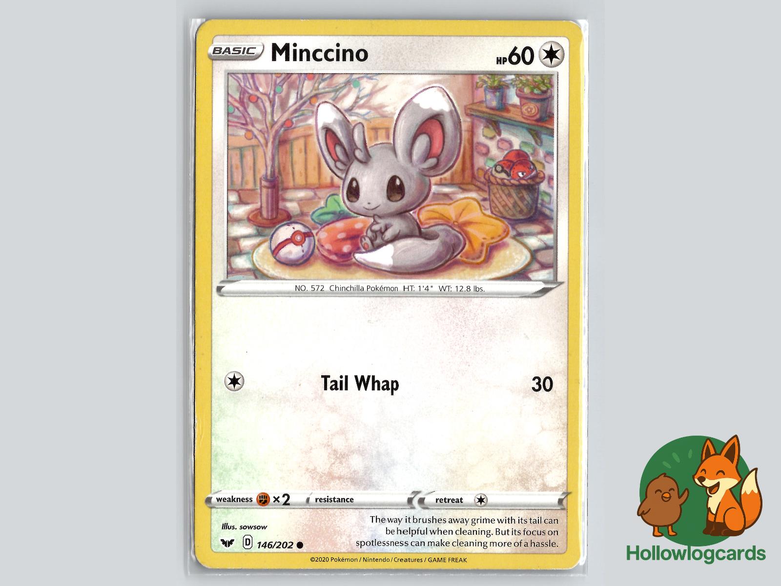 Minccino (146/202) - Sword & Shield Pokémon Card