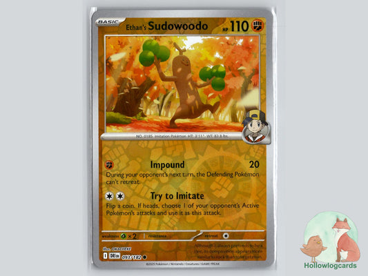Ethan's Sudowoodo (093/182) - Destined Rivals Pokémon Card
