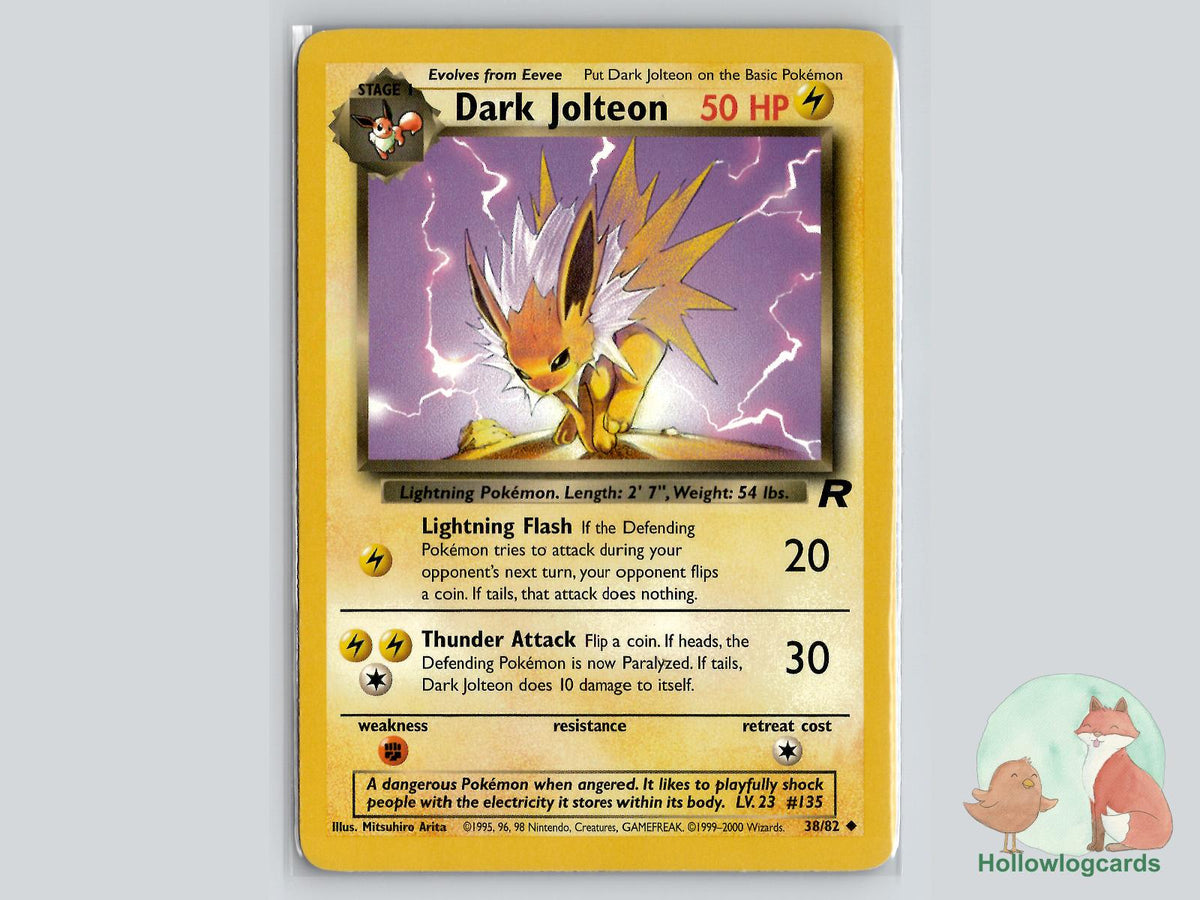 Dark Jolteon (38/82) - Team Rocket Pokémon Card