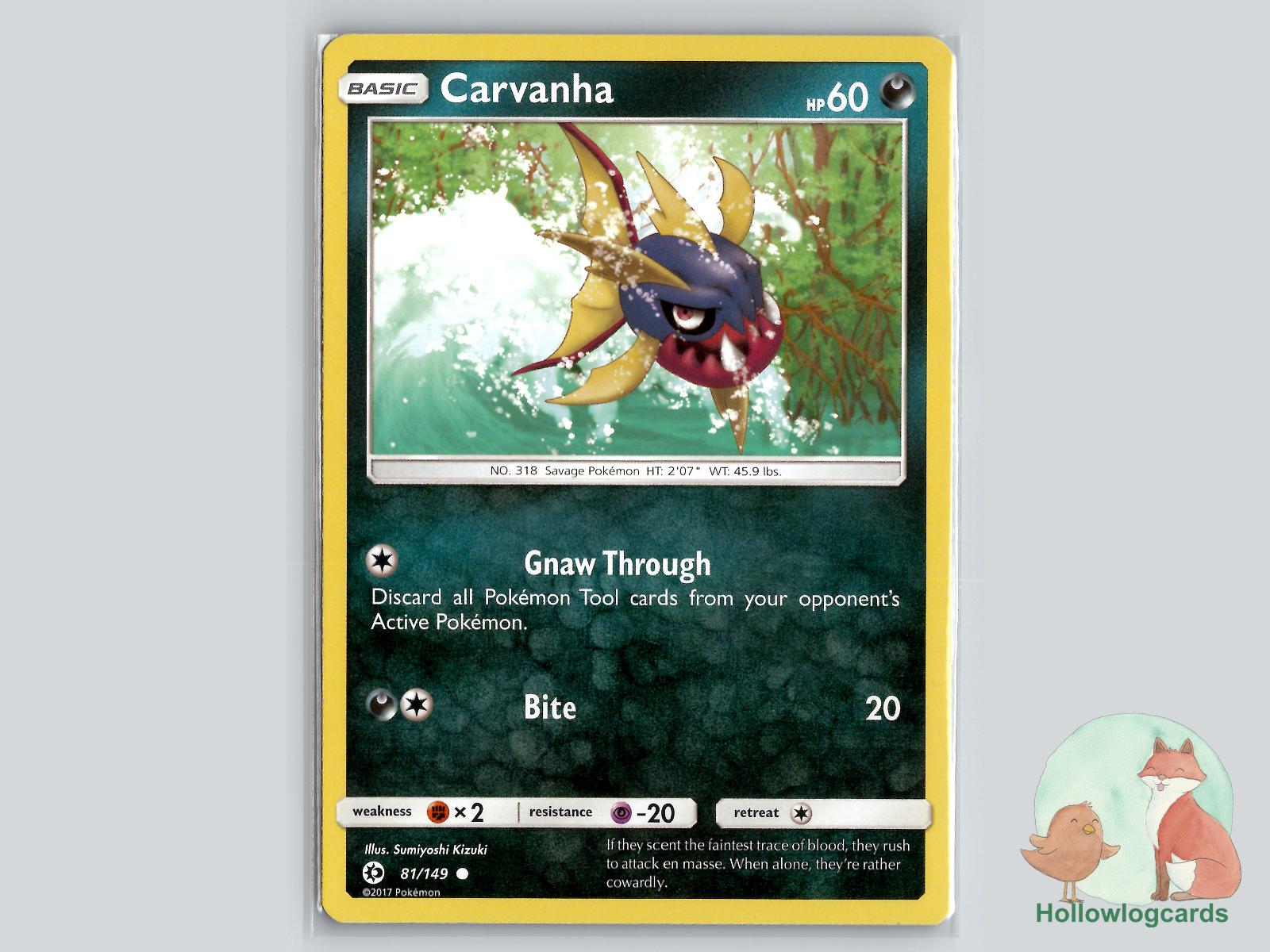 Carvanha (81/149) - Base Pokémon Card