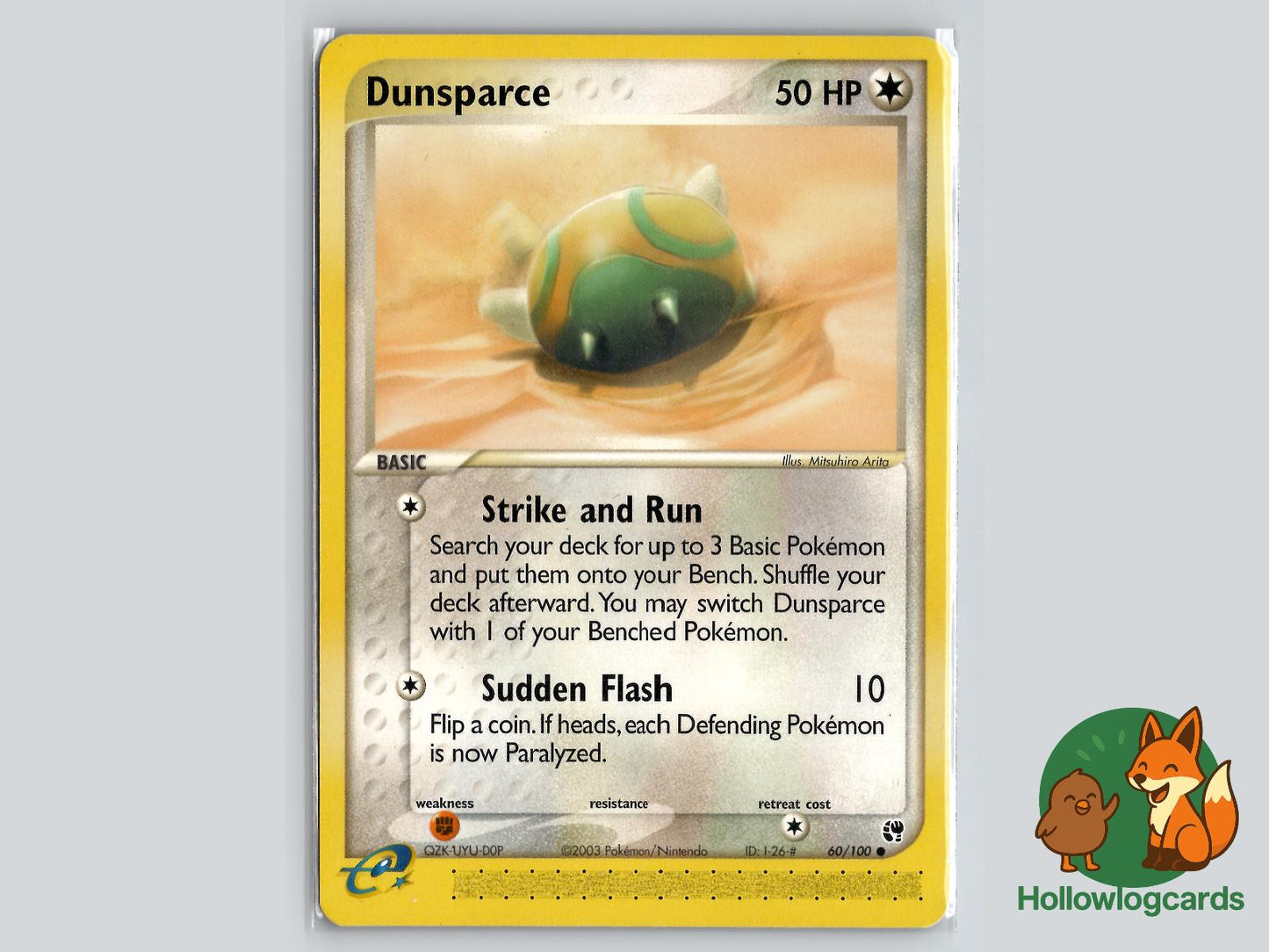 Dunsparce (60/100) - Sandstorm Pokémon Card