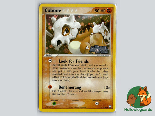 Cubone (51/109) - Team Rocket Returns Pokémon Card