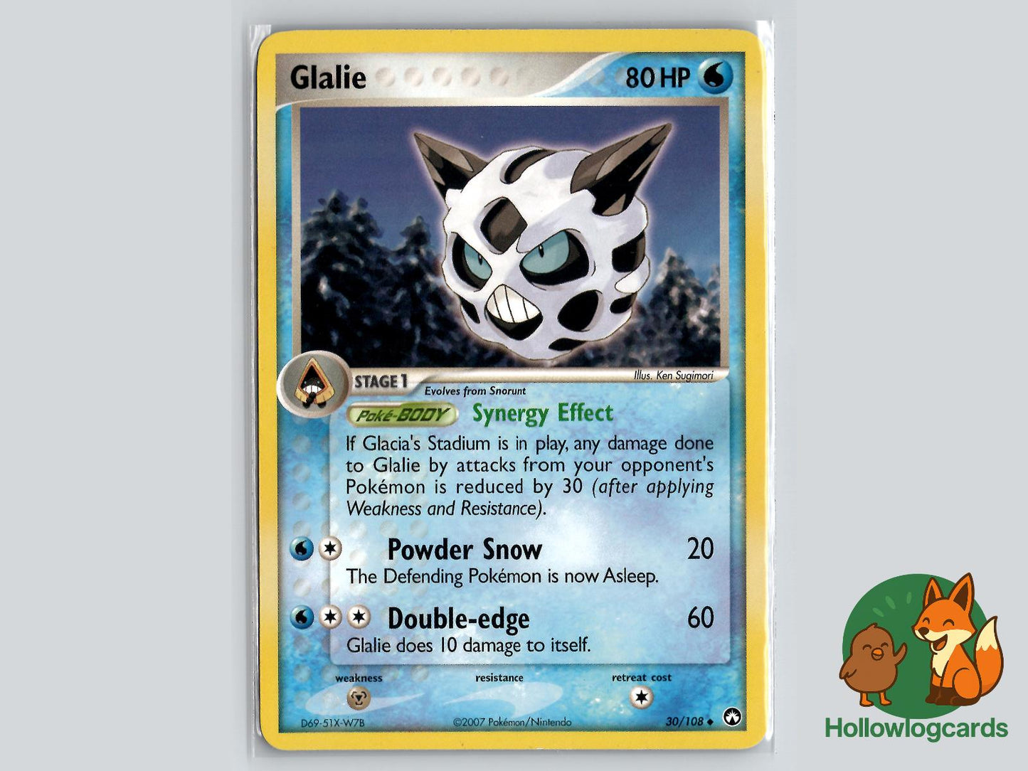 Glalie (30/108) - Power Keepers Pokémon Card