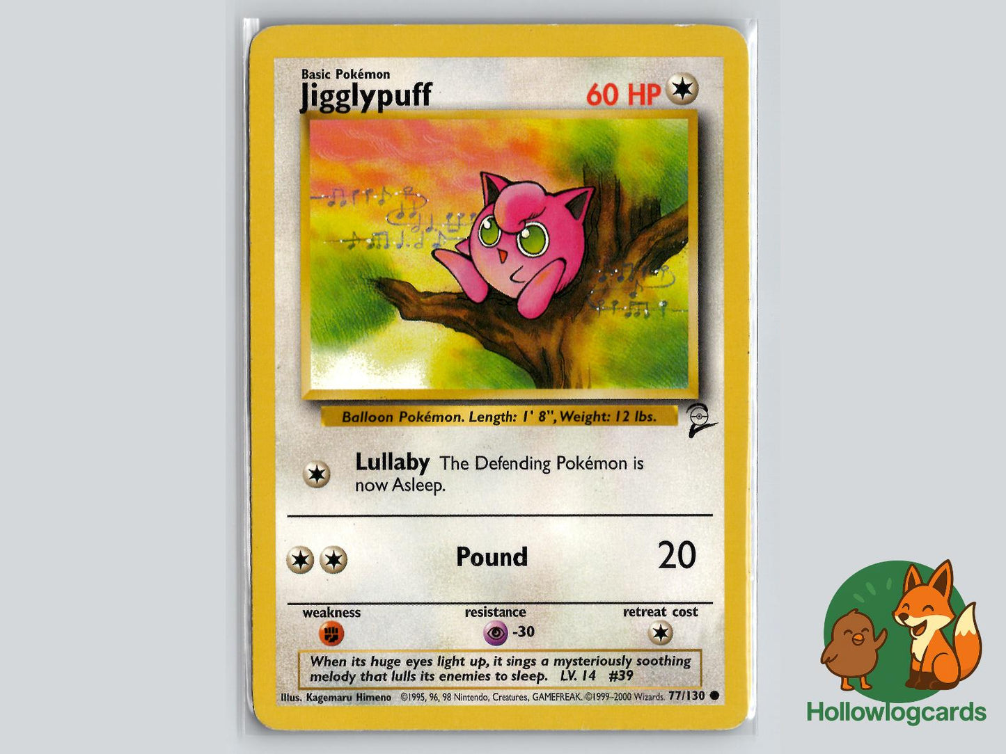 Jigglypuff (77/130) - Base Set 2 Pokémon Card