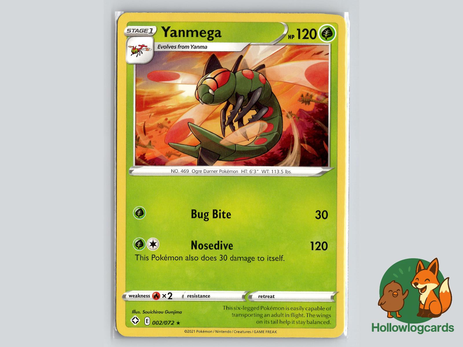 Yanmega (002/072) - Shining Fates Pokémon Card