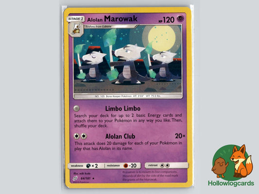Alolan Marowak (64/181) - Team Up Pokémon Card