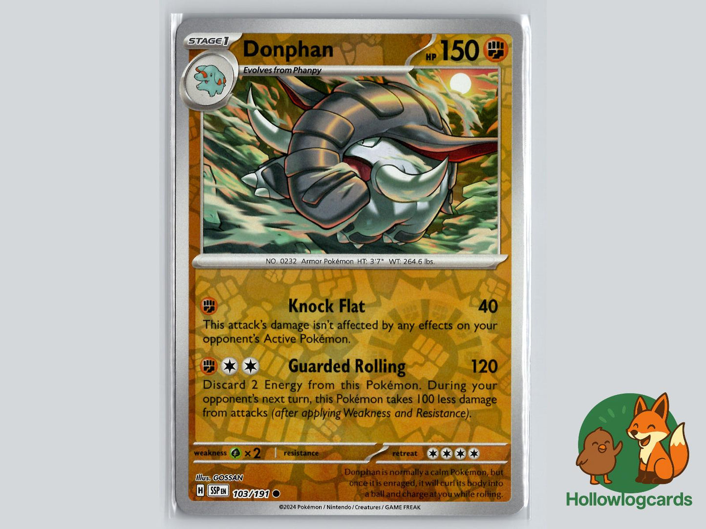 Donphan (103/191) - Surging Sparks Pokémon Card