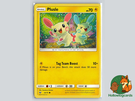 Plusle (33/73) - Shining Legends Pokémon Card