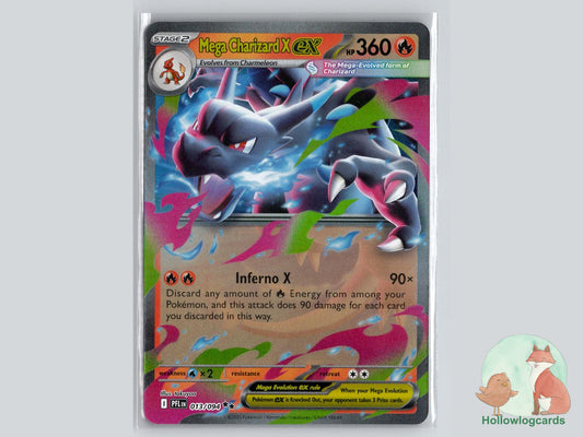 Mega Charizard X ex (013/094) - Phantasmal Flames Pokémon Card