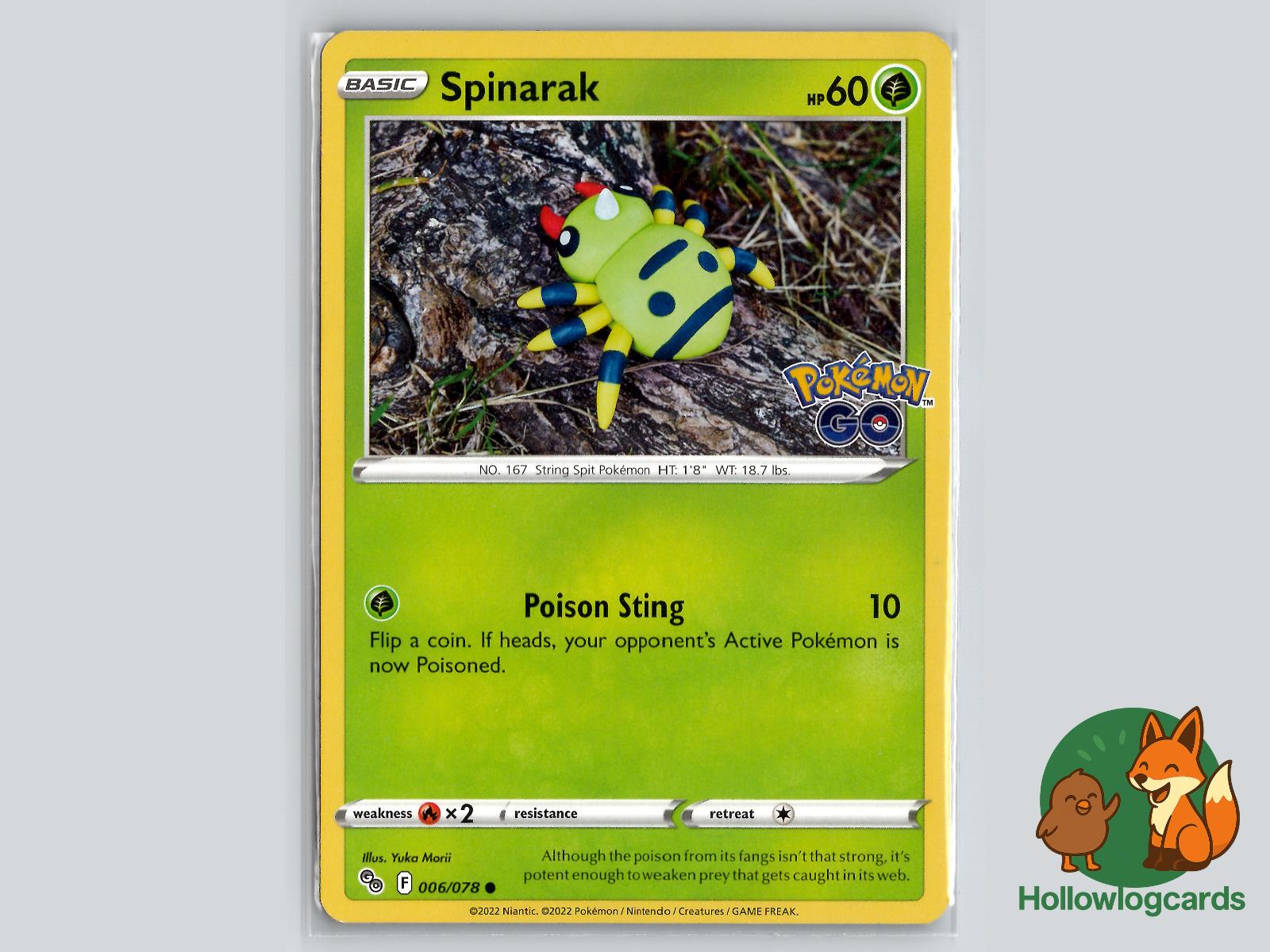 Spinarak (006/078) Pokémon Card