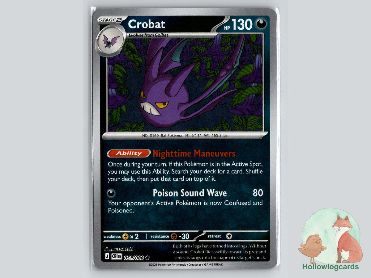 Crobat (051/086) Pokémon Card