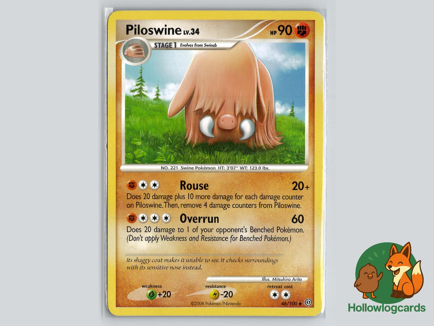 Piloswine (46/100) - Stormfront Pokémon Card