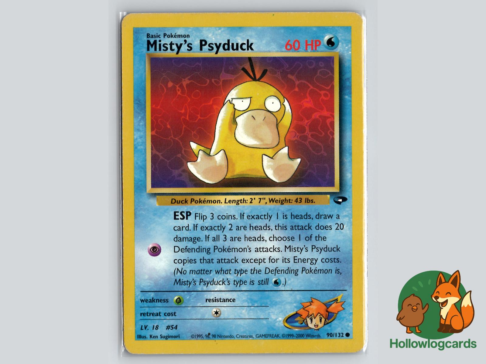 Misty's Psyduck (90/132) - Gym Challenge Pokémon Card